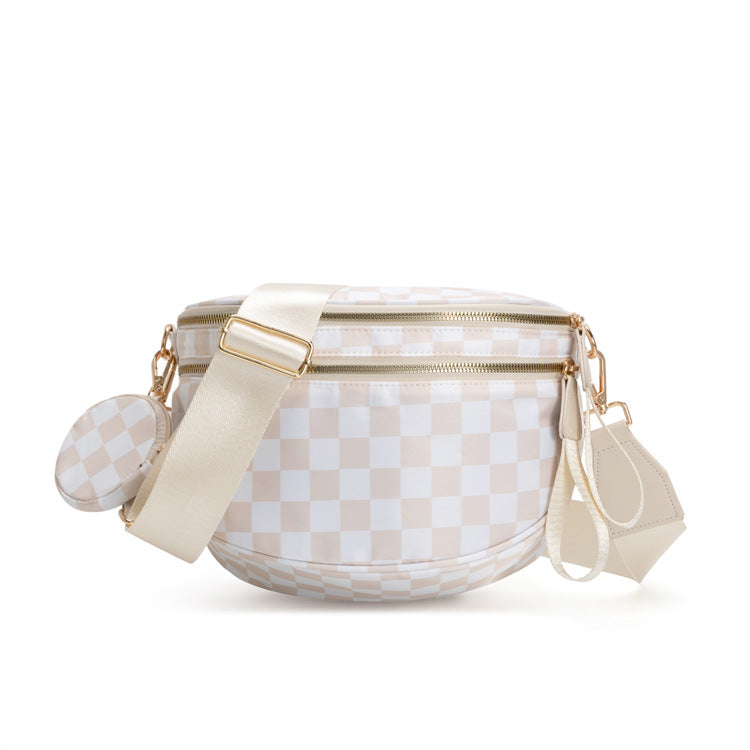 Nylon Crossbody Bags Bum Bag with Detachable Coin Pouch