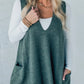 Autumn and winter solid color V-neck knitted vest sleeveless sweater