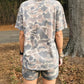 Multicolour Camouflage Loose Tee Drawstring Shorts 2pcs Outfit
