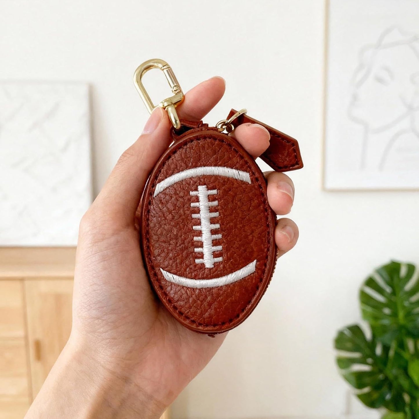 Mini Coin Purse / Football Basketball Rugby Pickleball