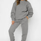 Round Neck Sweatshirt + Pants Suit