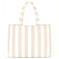 Custom Striped Tote Bag – Hand-Embroidered