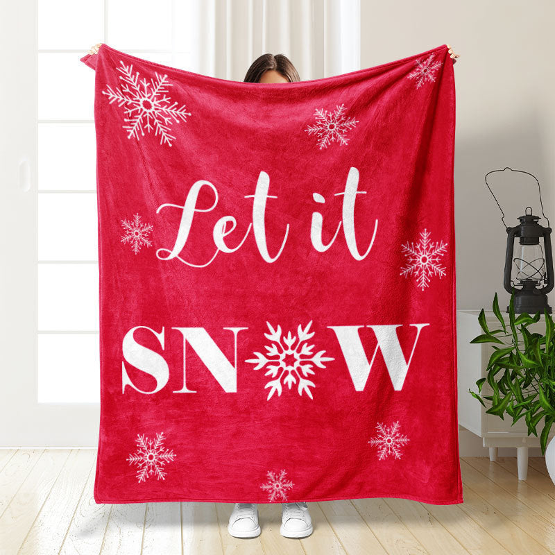 Thickened double-sided printed blanket nap blanket