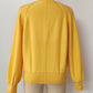 Crew Neck Button Front Knit Pullover