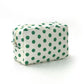 Custom Polka-Dot Color-Block Makeup Bag