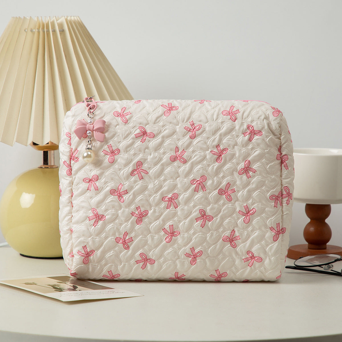 Y2K Quilted Puffy Makeup Bag