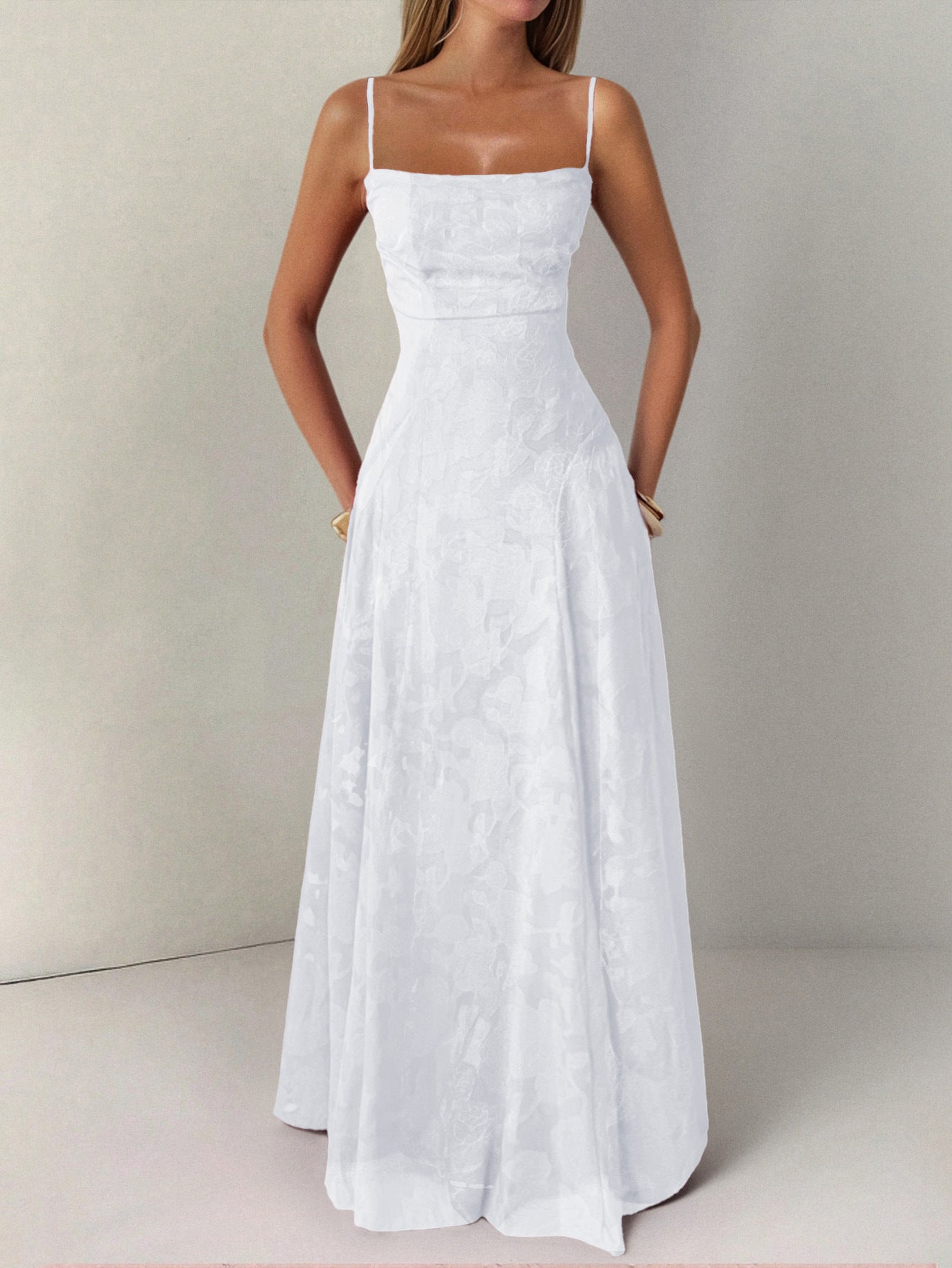 Floral Spaghetti Strap Maxi Dress