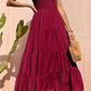 Solid Color Pleated Dress