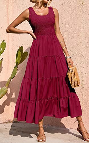 Solid Color Pleated Dress