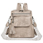 Retro Backpack Large Capacity Vegen Leather Travel Backpack
