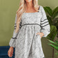 Women's Loose Knee-length Printed Backless Dress