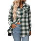 Loose Plaid Pocket Shirt for Women