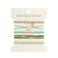 Boho 2-in-1 Hair Tie & Bracelet Set (5-Piece Pack)
