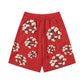 Printed camouflage shorts