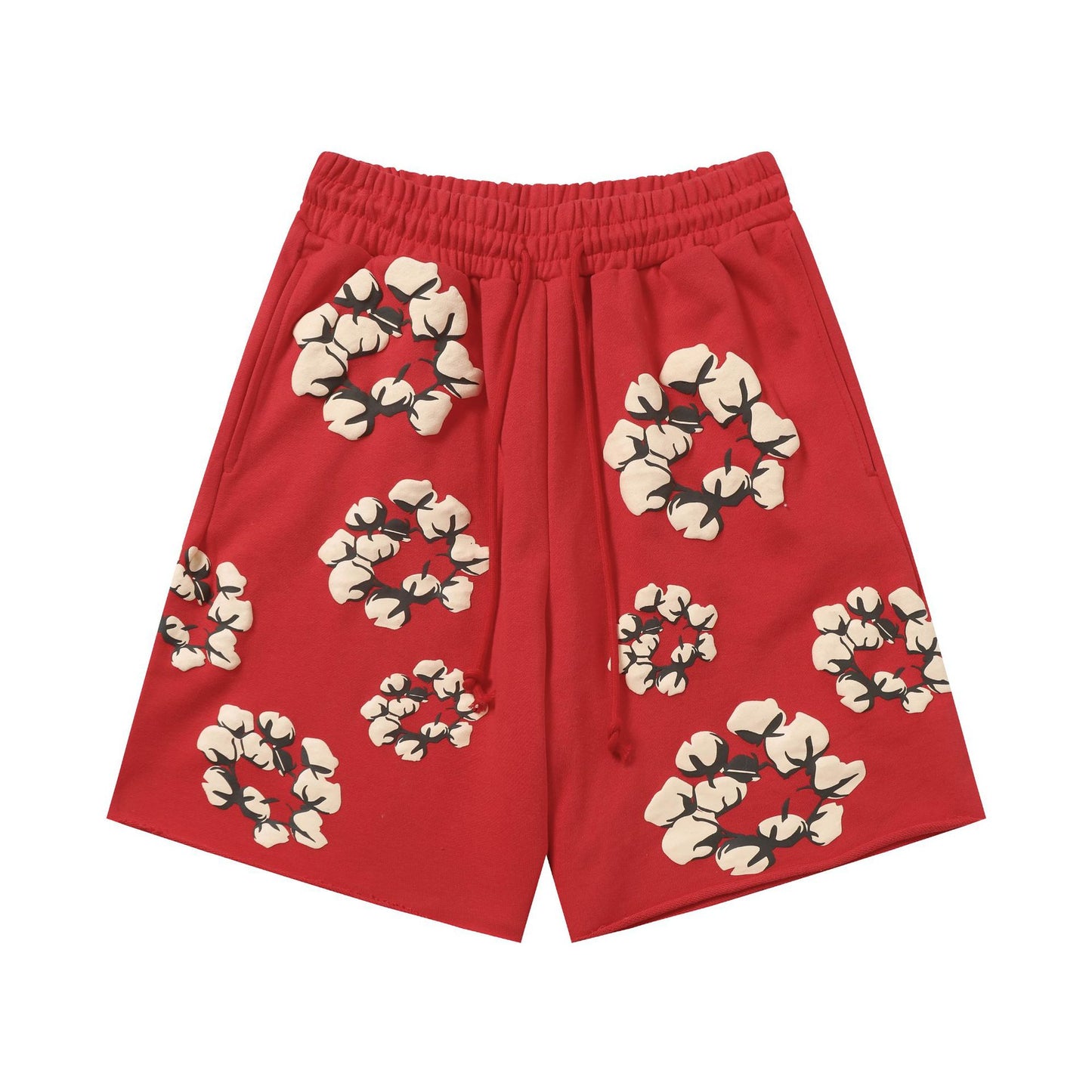 Printed camouflage shorts
