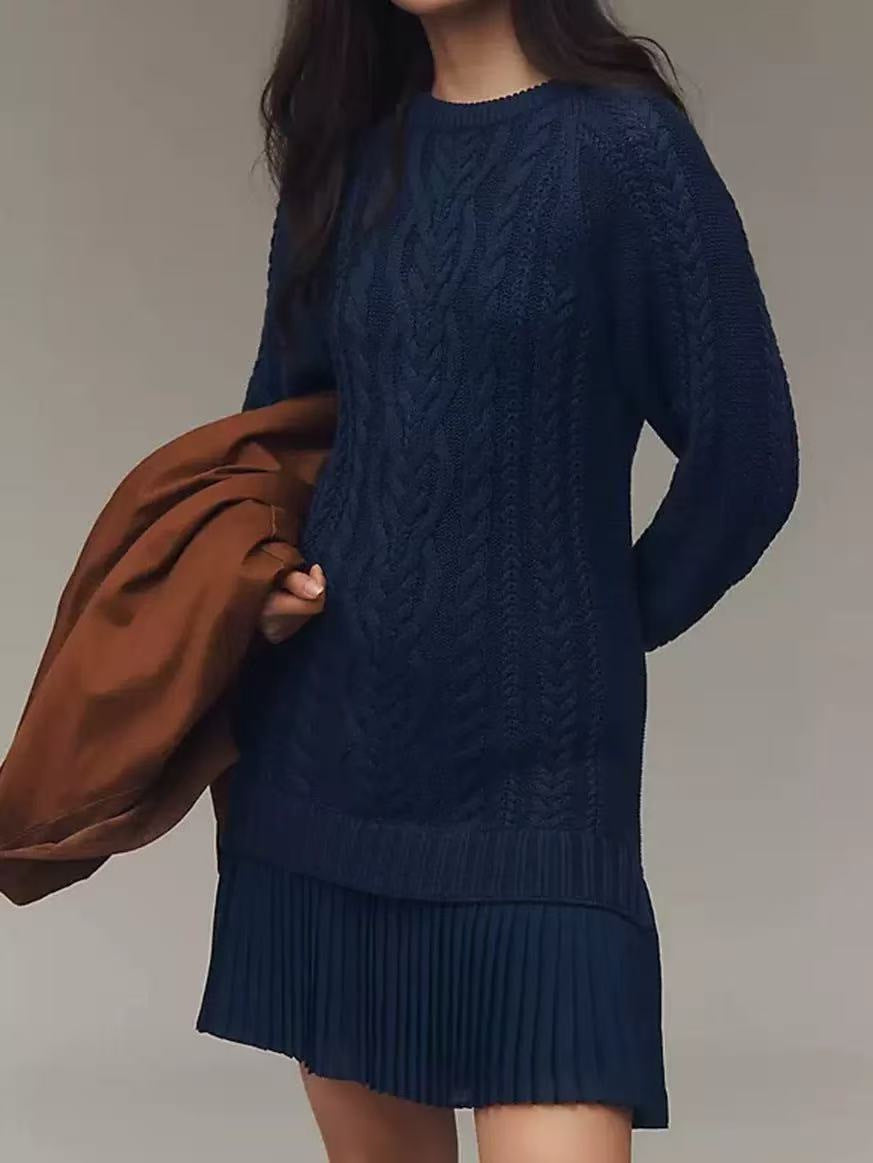 Women's Cable Knit Sweater Dress