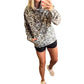 Autumn and Winter Leopard Print Long-sleeved Women's Sweatshirt