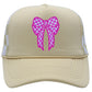Checkered Bow Trucker Cap