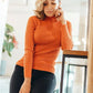 Basic Solid Color Half Turtleneck Sweater