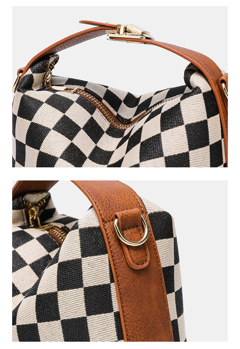 Checkered Crossbody Bag