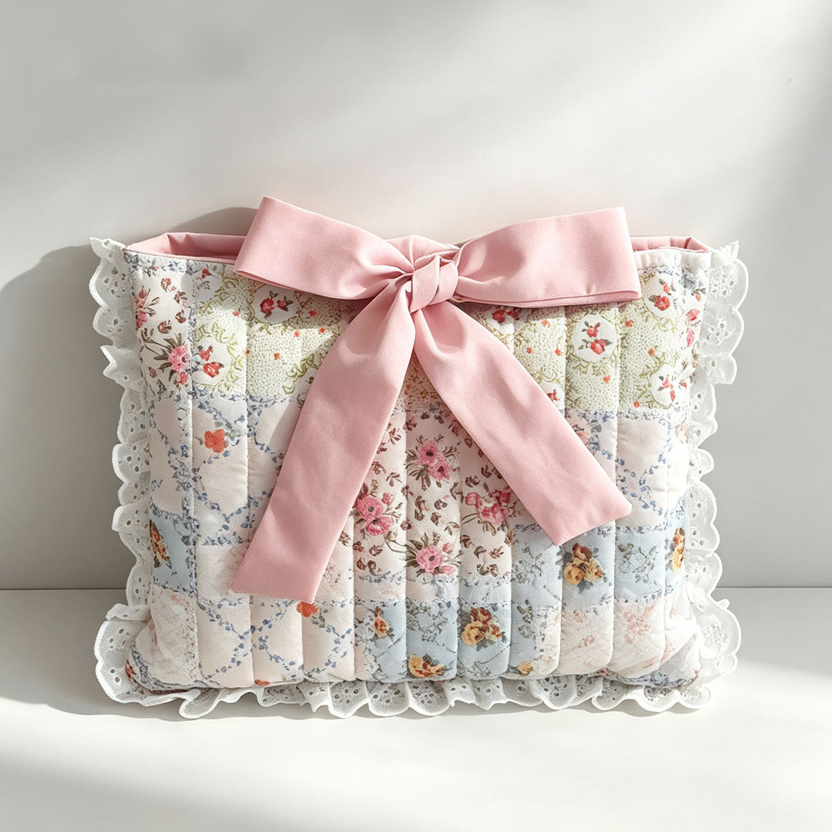 Lace Quilted Bible Bag