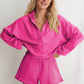 V-neck Pullover Long-sleeved Shirt