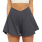 Pocket Faux Two-Piece Shorts