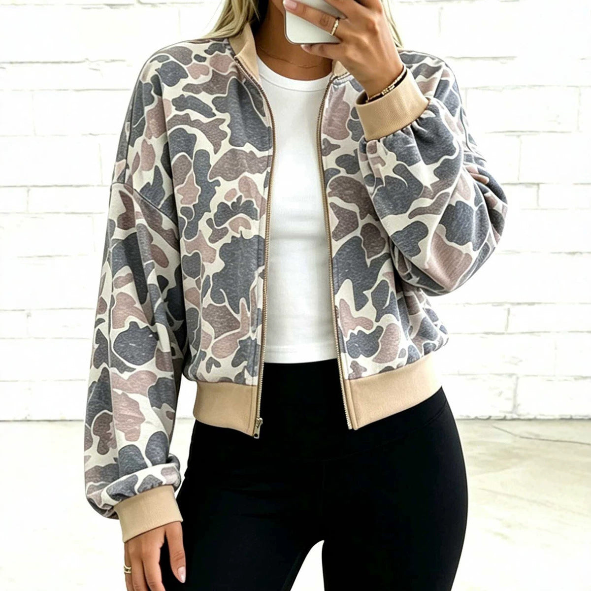 Camo Bomber Jacket