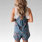 Floral Denim Overalls