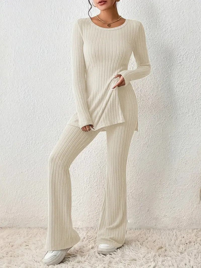 Ribbed Knit Loungewear Set