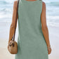 Waffle Knit V-Neck Shift Dress