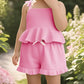 Newborn Sleeveless Lace-Edged Set
