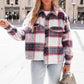 Plaid Short Woolen Thick Coat