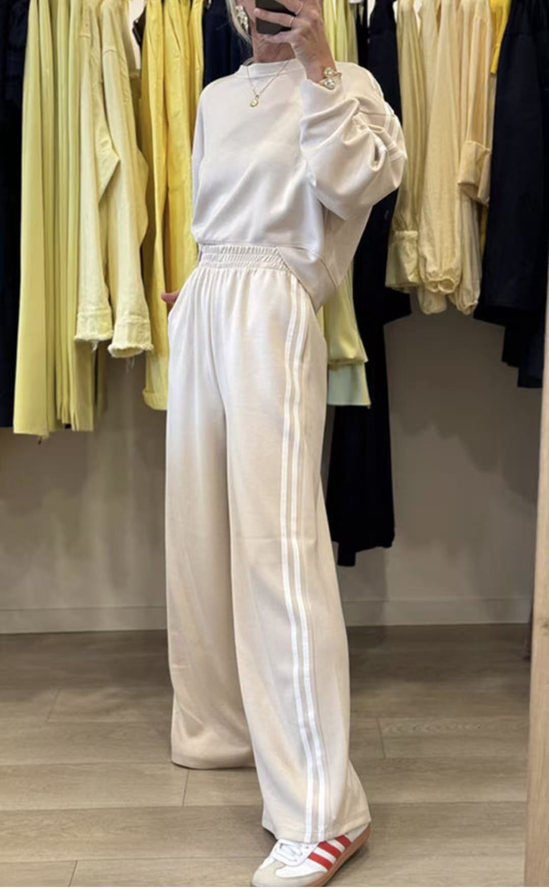 Women's Side Stripe Pocket Two-piece Suit