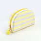 Personalized Embroidered Striped Canvas Toiletry Bag/Makeup Bag