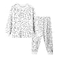 Kid's Doodle Print Pajama Set
