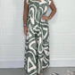 Geometric Print Jumpsuit