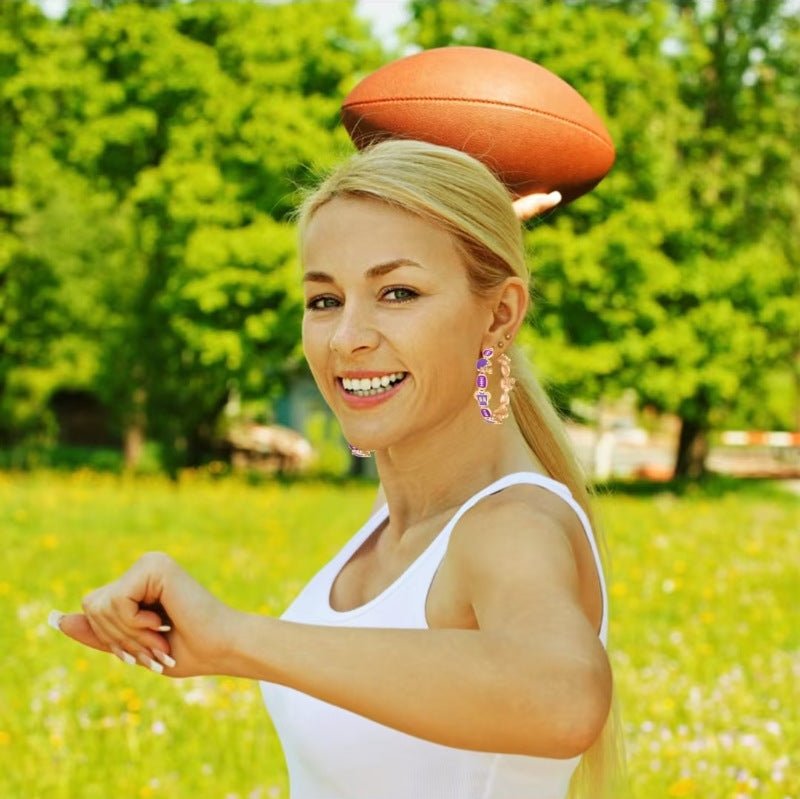 Game Day Hoop Earrings