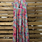 Floral Round Neck Sleeveless Maxi Dress