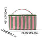 Candy Stripe PVC Cosmetic Bag