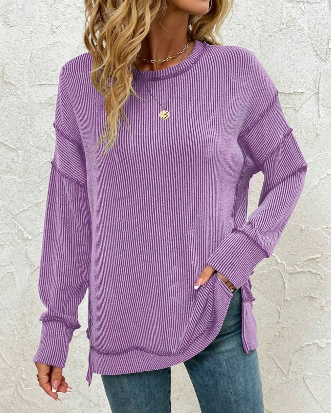 Slit Loose Sweatshirt