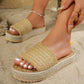 Platform Bottom Hemp Rope Sandals