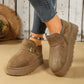 Round Toe Platform Cozy Winter Boots