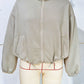 Chic Geometric Textured Zip Up Jacket