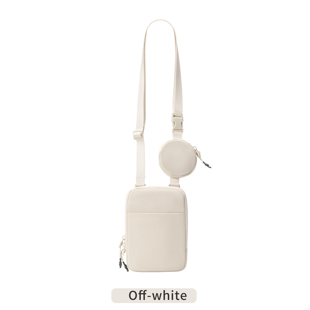 Nylon Crossbody Bag with Removable Mini Pouch