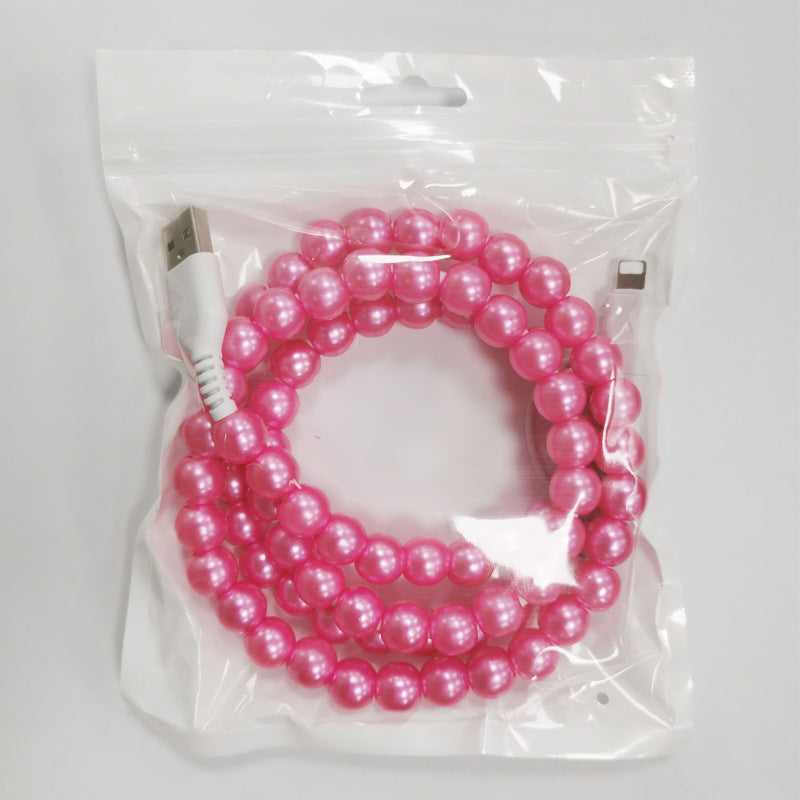 Beaded Data Line Mobile Charging Cable