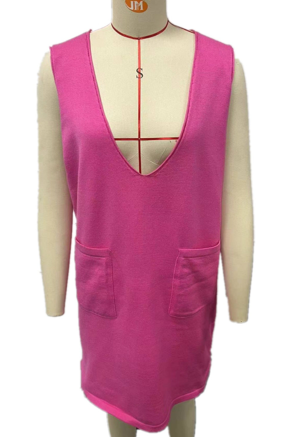 She Sweater Knit Pinafore Dress