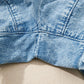 Myosotis Frayed Edge Casual Denim Shorts