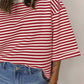 Striped Back Bow Tie T-Shirt