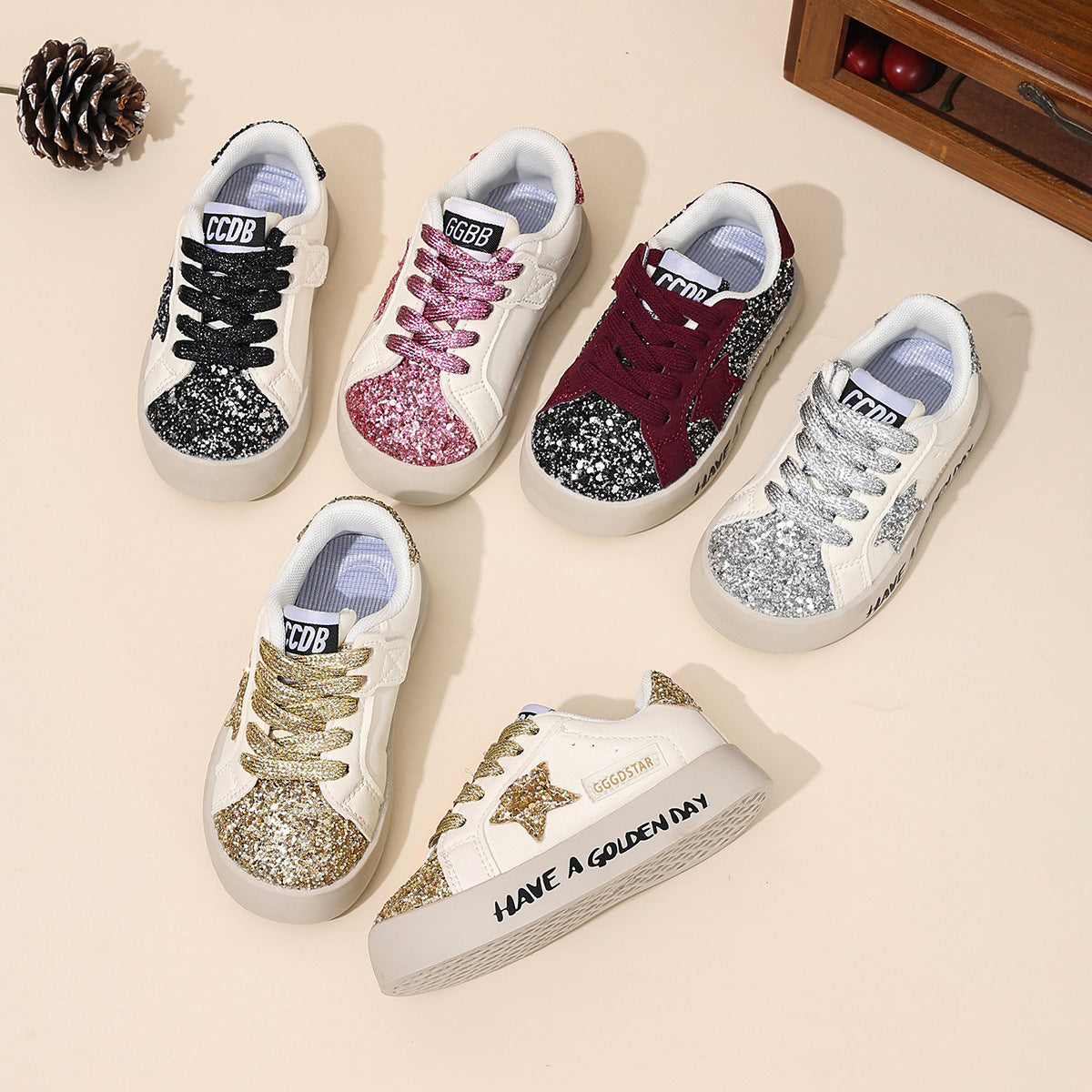 Little Kid's Star Sneakers
